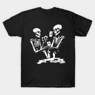 skeletons playing cards T-Shirt